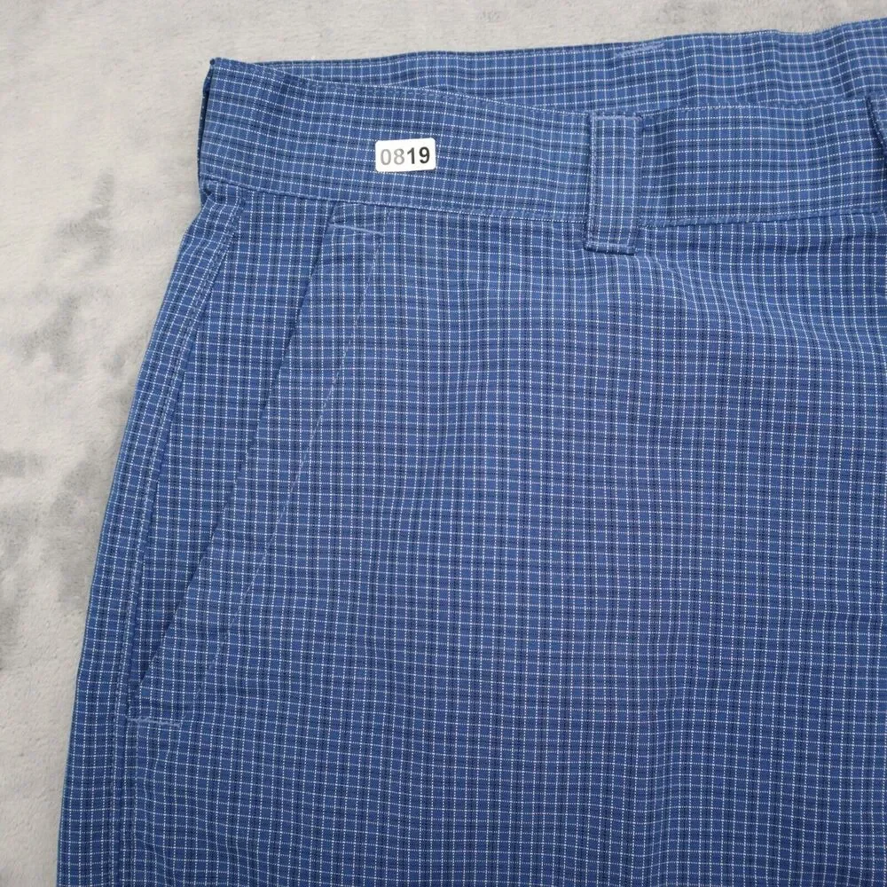 Callaway Shorts Mens 34 Blue check Golf Lightweight Hiking Golfing